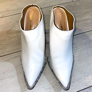 Fashion nova white booties